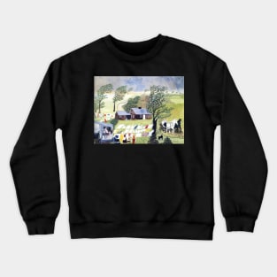 Grandma Moses - Taking in the Laundry Crewneck Sweatshirt